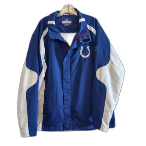 Reebok Indianapolis Colts Medium Weight Jacket Team Apparel On Field Men's L NFL